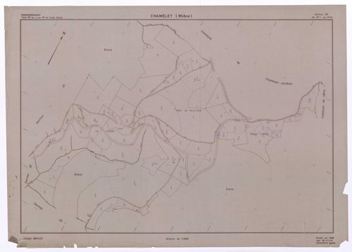 Section ZD. Plan établi en 1968.