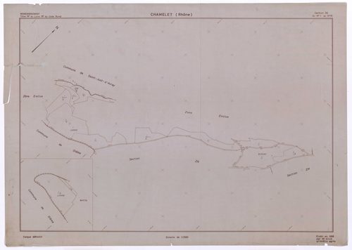 Section ZO. Plan établi en 1968.