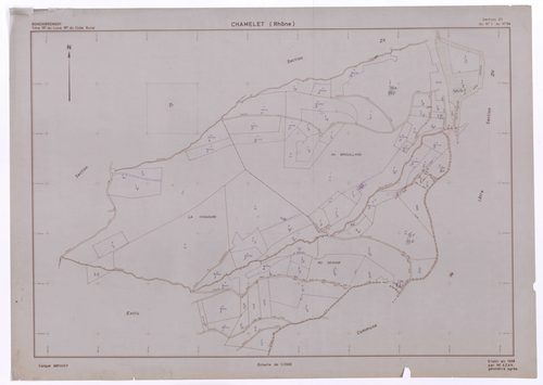 Section ZI. Plan établi en 1968.