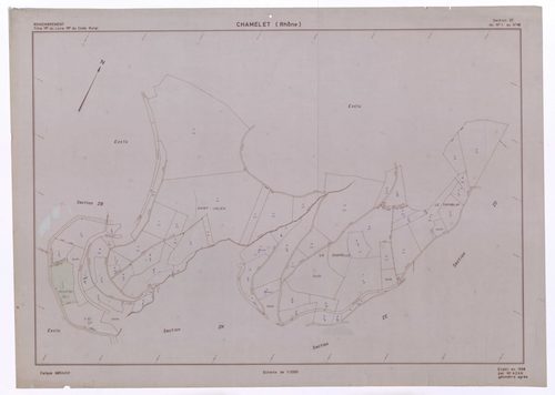 Section ZC. Plan établi en 1968.