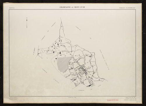 Tableau d'assemblage (TA). Cadastre révisé pour 1956. 2e édition à jour pour 1978.