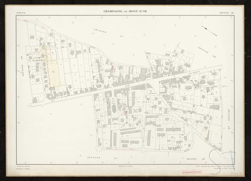 Section AH. Cadastre révisé pour 1956. 2e édition à jour pour 1978.