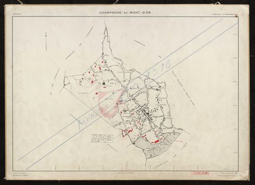 Tableau d'assemblage (TA). Cadastre révisé pour 1956. Réédité pour 1978.