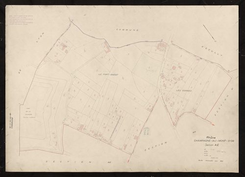 Section AE. Feuille renouvelée pour 1956.