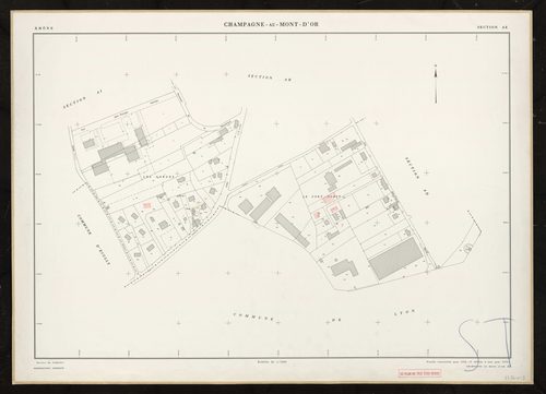 Section AE. Cadastre révisé pour 1956. 2e édition à jour pour 1978.