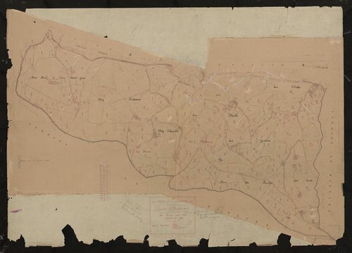 Section C feuille n°1 (partie de l'ancienne section C feuille unique). Plan révisé pour 1937.