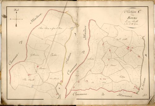 Section C dite du Bourg, feuille unique.