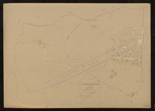 Section A feuille n°5. Plan révisé pour 1932.