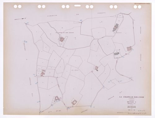 Section C feuille n°1. Feuille révisée pour 1932. Edition à jour pour 1985