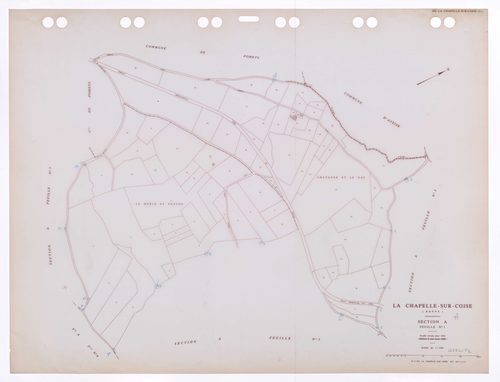 Section A feuille n°1. Feuille révisée pour 1932. Edition à jour pour 1985
