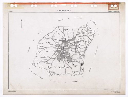 Tableau d'assemblage (TA). Cadastre révisé pour 1974. 2e édition à jour pour 1980.
