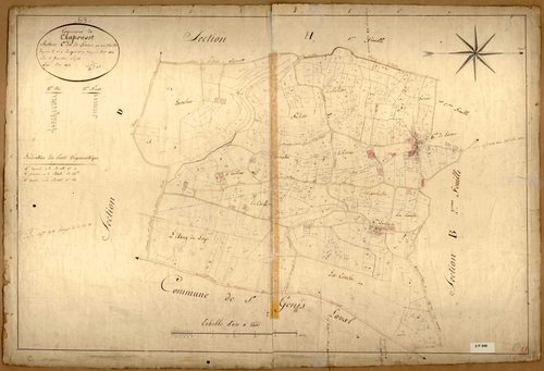 Section C dite de Lorme, feuille unique (parcelles 1-432).