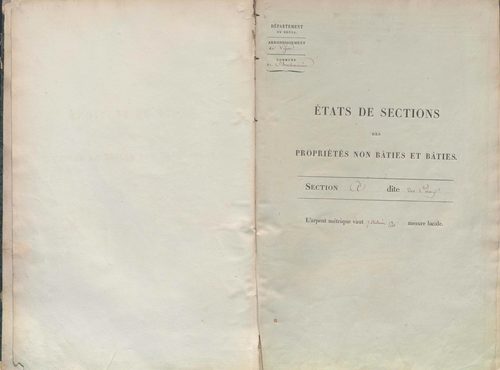 État de sections.