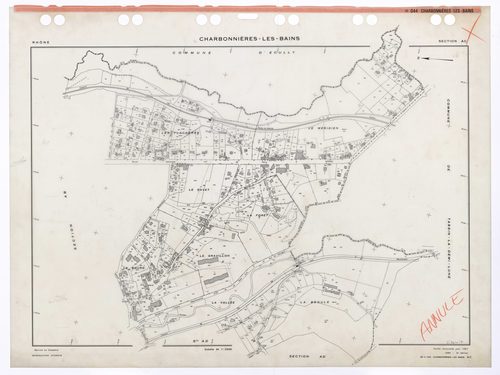 Section AC. Feuille renouvelée pour 1957. 3e édition pour 1980. Plan annulé.