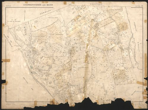 Section AB. Feuille renouvelée pour 1957.