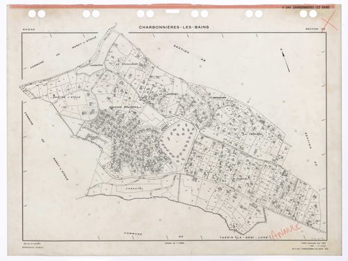 Section AD. Feuille renouvelée pour 1955. 3e édition pour 1980. Plan annulé.