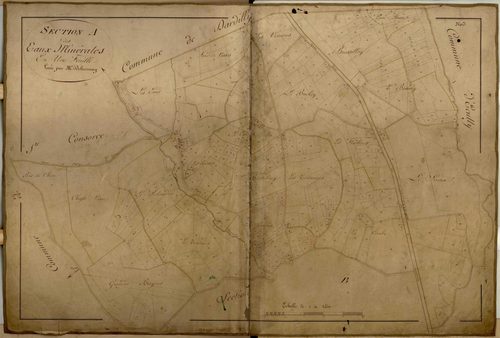 Section A dite des Eaux minérales, feuille unique (parcelles 1-532).
