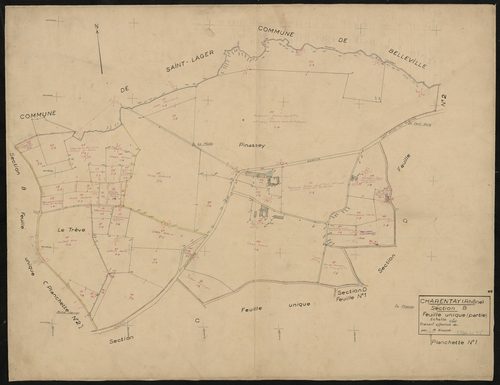 Section B feuille unique : planchette n°1.