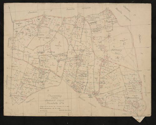 Section H feuille unique. Levé effectué du 5 octobre au 24 novembre 1948 : planchette n°4.