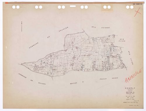 Section B feuille n°1. Plan révisé pour 1946. 3e édition pour 1980. Plan annulé.