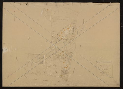 Section B feuille n°2 dite du Bas Privat (parties des anciennes sections A et B). Plan révisé pour 1946. Réédité pour 1975.