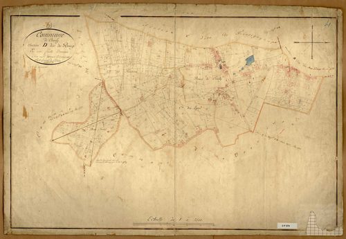 Section D dite du Bourg, feuille unique.