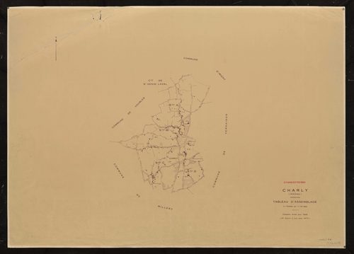 Tableau d'assemblage (TA). Cadastre révisé pour 1946. 2e édition à jour pour 1977.