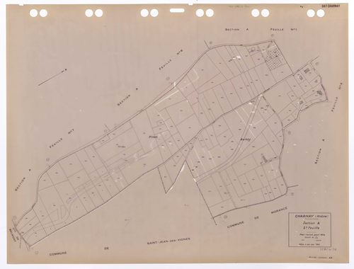 Section A feuille n°5. Plan révisé pour 1934. Edition à jour pour 1983.