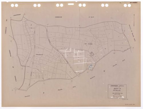 Section B feuille n°1. Plan révisé pour 1934. Edition à jour pour 1983.