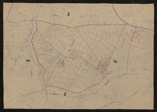 Section B 2e feuille (partie de l'ancienne 2e feuille). Plan révisé pour 1934.