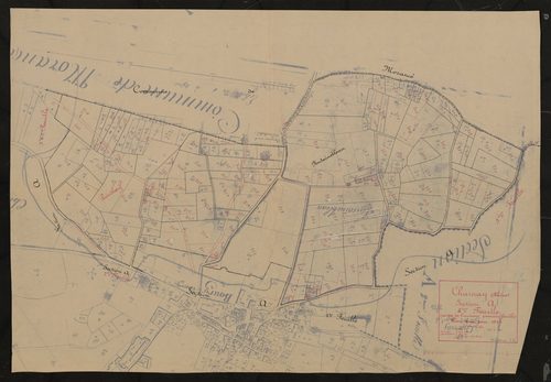 Section A 4e feuille (partie de l'ancienne 1ère feuille). Plan révisé pour 1934.