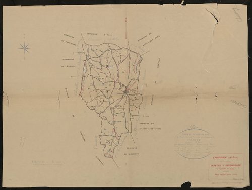 Tableau d'assemblage (TA). Plan révisé pour 1934.