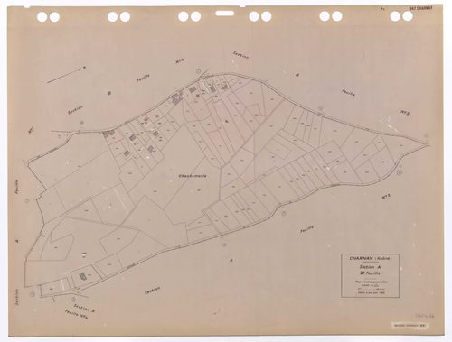 Section A feuille n°2. Plan révisé pour 1934. Edition à jour pour 1983.
