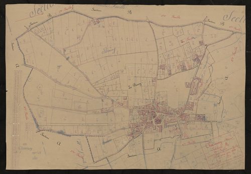 Section A 1ère feuille (partie de l'ancienne 1ère feuille). Plan révisé pour 1934.