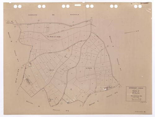 Section B feuille n°8. Plan révisé pour 1934. Edition à jour pour 1983.