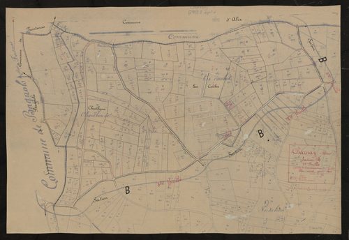 Section B 1ère feuille (partie de l'ancienne 2e feuille). Plan révisé pour 1934.