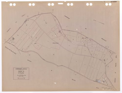 Section A feuille n°3. Plan révisé pour 1934. Edition à jour pour 1983.