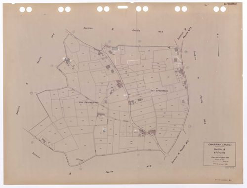 Section B feuille n°4. Plan révisé pour 1934. Edition à jour pour 1983.