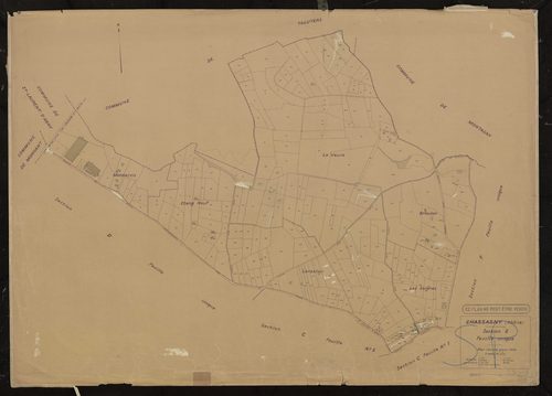Section E feuille unique. Plan révisé pour 1934.