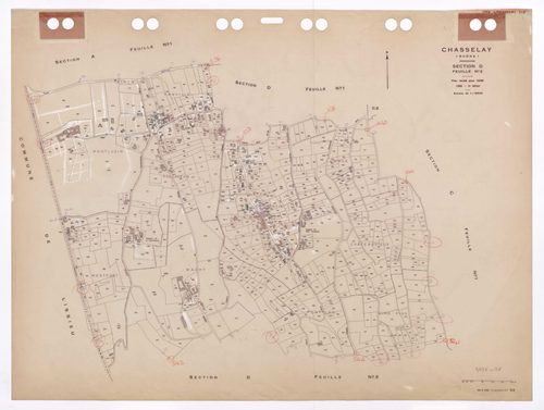 Section D feuille n°2. Plan révisé pour 1936. 3e édition à jour pour 1980.