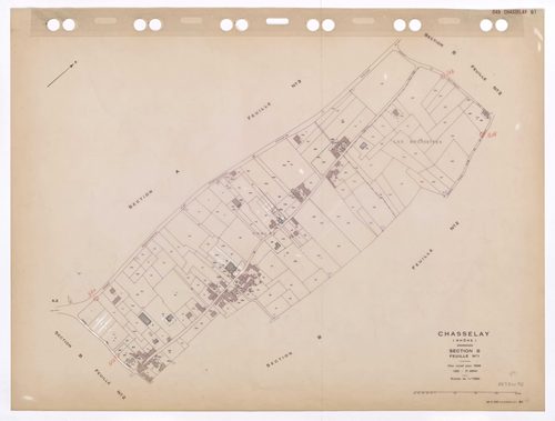 Section B feuille n°1. Plan révisé pour 1936. 3e édition à jour pour 1980.