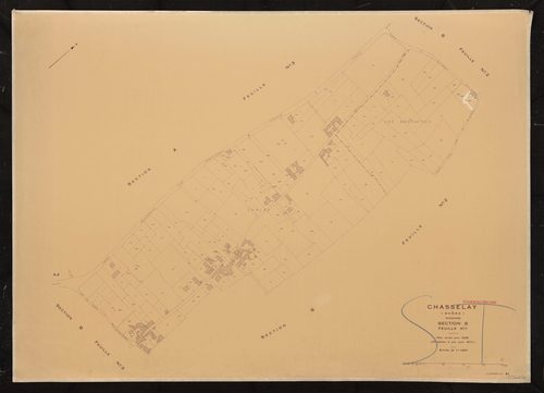 Section B feuille n°1. Plan révisé pour 1936. 2e édition à jour pour 1977.