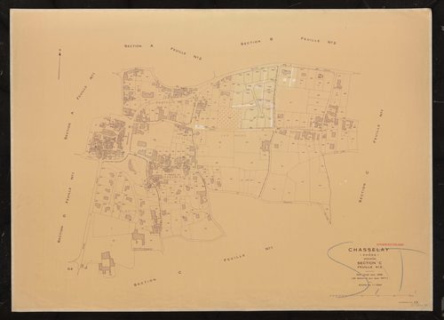 Section C feuille n°2. Plan révisé pour 1936. 2e édition à jour pour 1977.