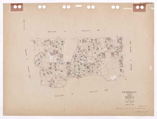 Section D feuille n°1. Plan révisé pour 1936. 3e édition à jour pour 1980.