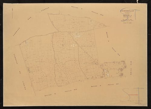 Section A feuille n°1. Plan révisé pour 1936. 2e édition à jour pour 1977.