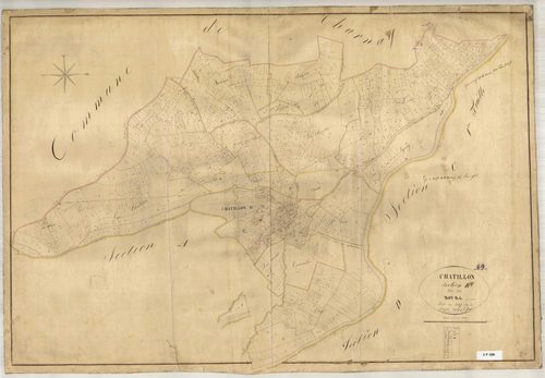 Section B dite du Bourg, feuille unique (parcelles 1-1006).