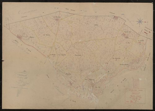 Section D feuille unique. Plan révisé pour 1939.