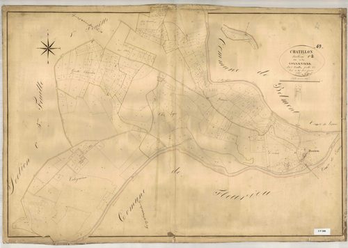 Section C dite de la Colletière, feuille n°2 (parcelles 324-660).