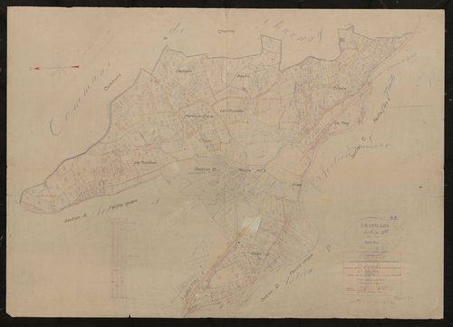Section B (ancienne section B et partie de l'ancienne section A) 2e feuille (partie de l'ancienne feuille unique de la section B). Plan révisé pour 1939.