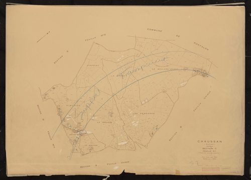 Section C feuille n°1 (partie de l'ancienne feuille n°1). Plan révisé pour 1955 .